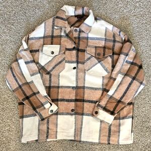 Canyon Creek Plaid Button Up Shacket / Jacket XL